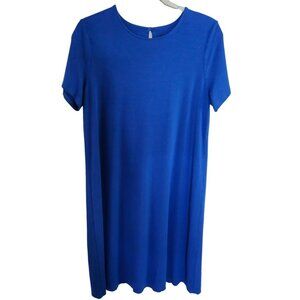 J. Jill Wearever Collection Woman Size M Tall Jersey Knit Dress Keyhole Back